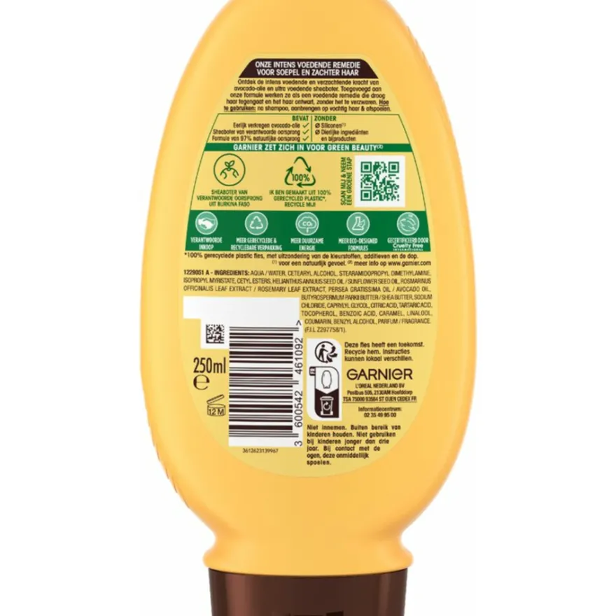 Garnier Loving Blends Conditioner Avocado Olie & Karite Boter (250 ml)