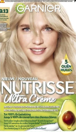 Garnier Nutrisse Creme 9.13 Zeer Licht Goud Asblond (1 stuk)