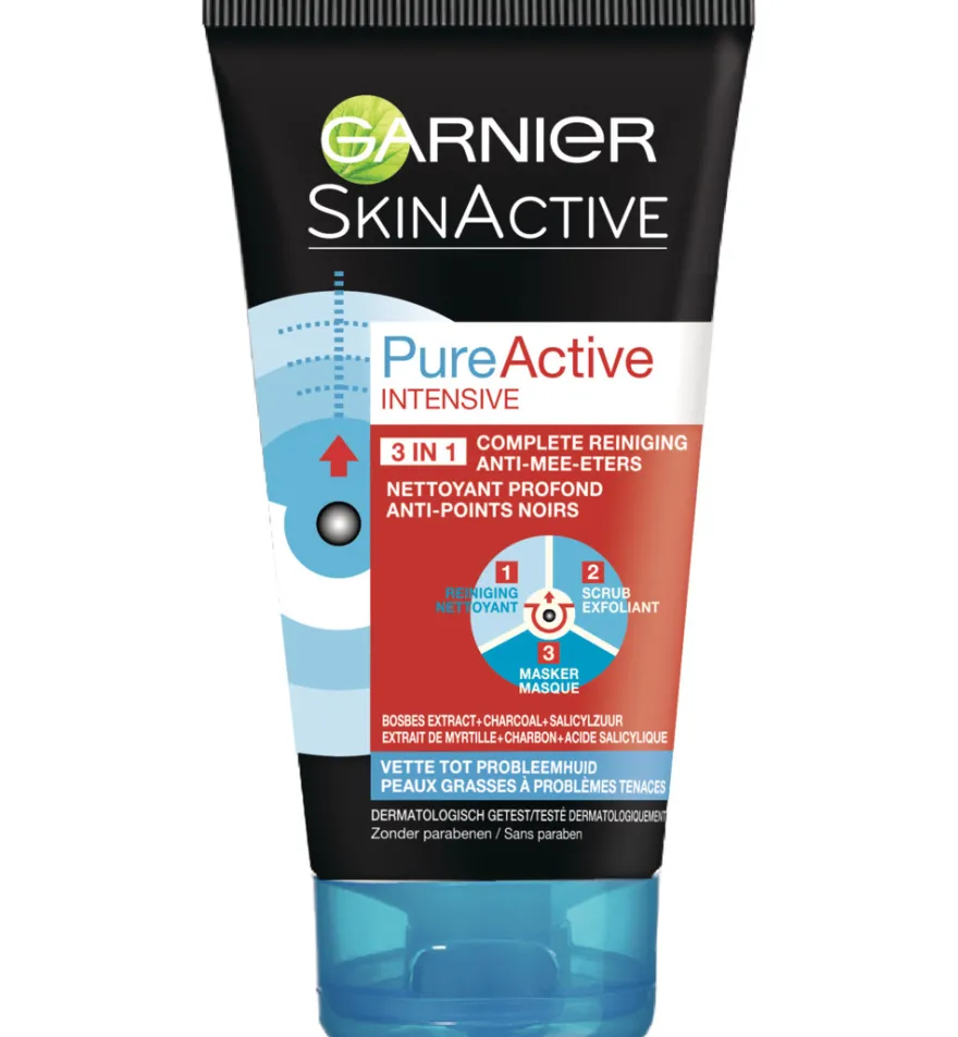 Garnier Pure Active Charcoal 3 In 1 Gezichtsreiniging (150 ml)