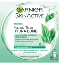 Garnier Skin Active Hydra Bomb Masker Tissues Gemengde Huid (1 stuk)