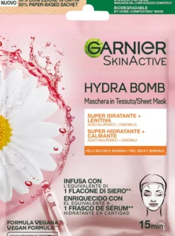Garnier Skin Active Tissue Masker Kamille En Hyaluronzuur (1 stuk)