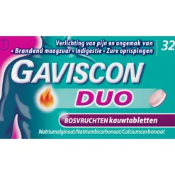 Gaviscon Kauwtablet Duo Bosvruchten (32 stuks)
