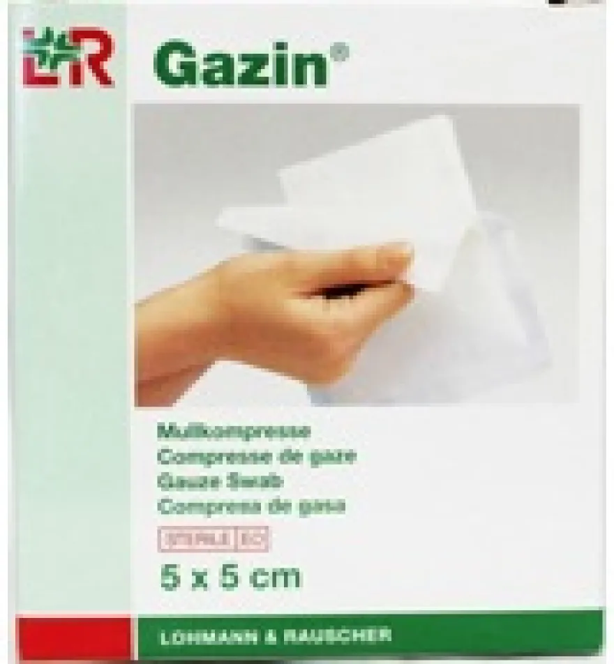 Gazin Gaaskompres 5 x 5 cm steriel (5 x 2 stuks)