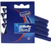Gillette Blue II long handle wegwerpmes (5 stuks)
