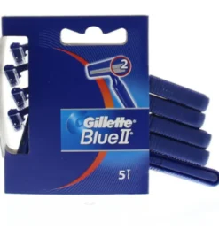 Gillette Blue II long handle wegwerpmes (5 stuks)