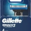 Gillette Mach3 Turbo Scheermesjes (4 stuks)