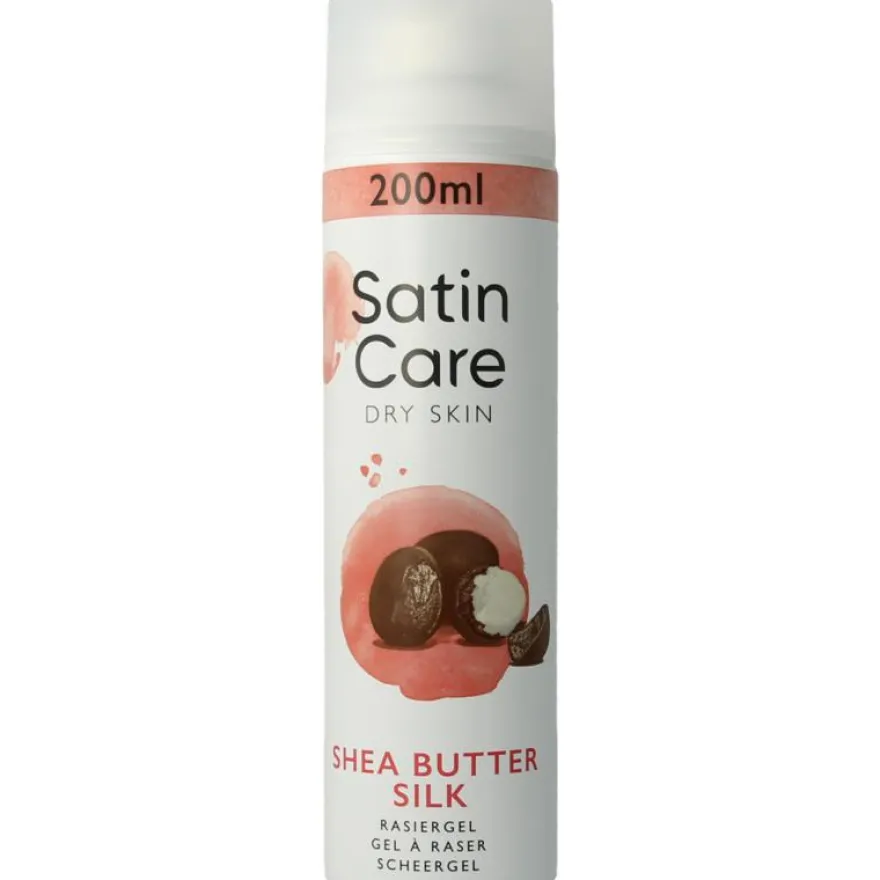 Gillette Satin care scheergel droge huid (200 ml)