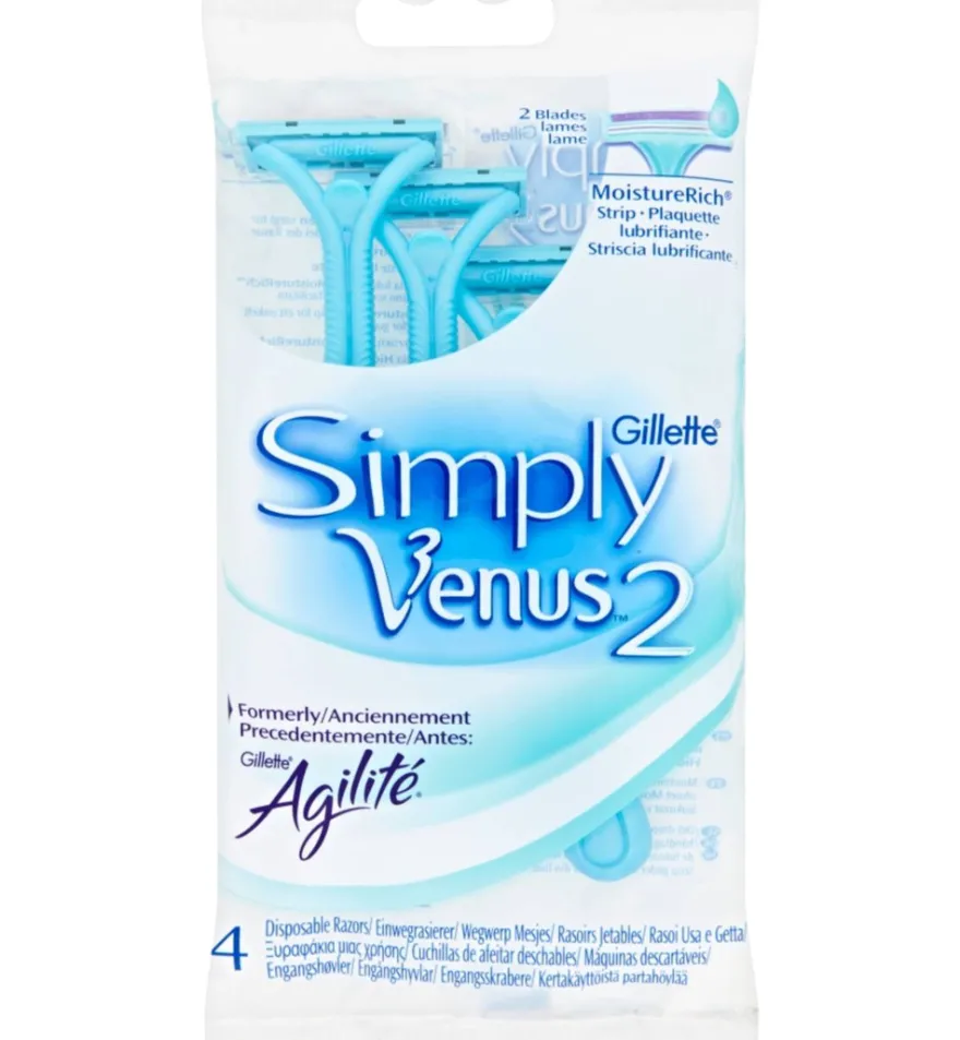 Gillette Simply Venus 2 Mesjes (4 stuks)
