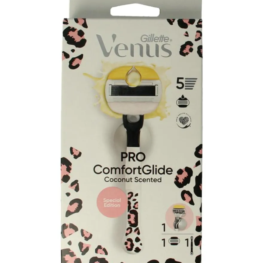Gillette Venus Comfortglide Coconut Modular Leopard Razor (1 stuk)