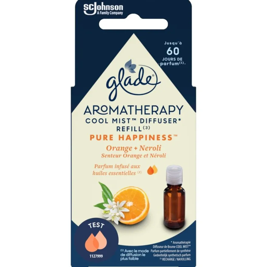 Glade Aromatherapy Cool Mist Diffuser Navul – Pure Happiness (1 stuk)