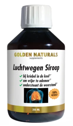 Golden Naturals Luchtwegen Siroop (200 ml)