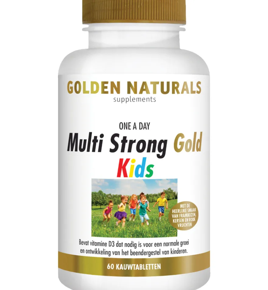 Golden Naturals Multi Strong Gold Kids (60 kauwtabletten)