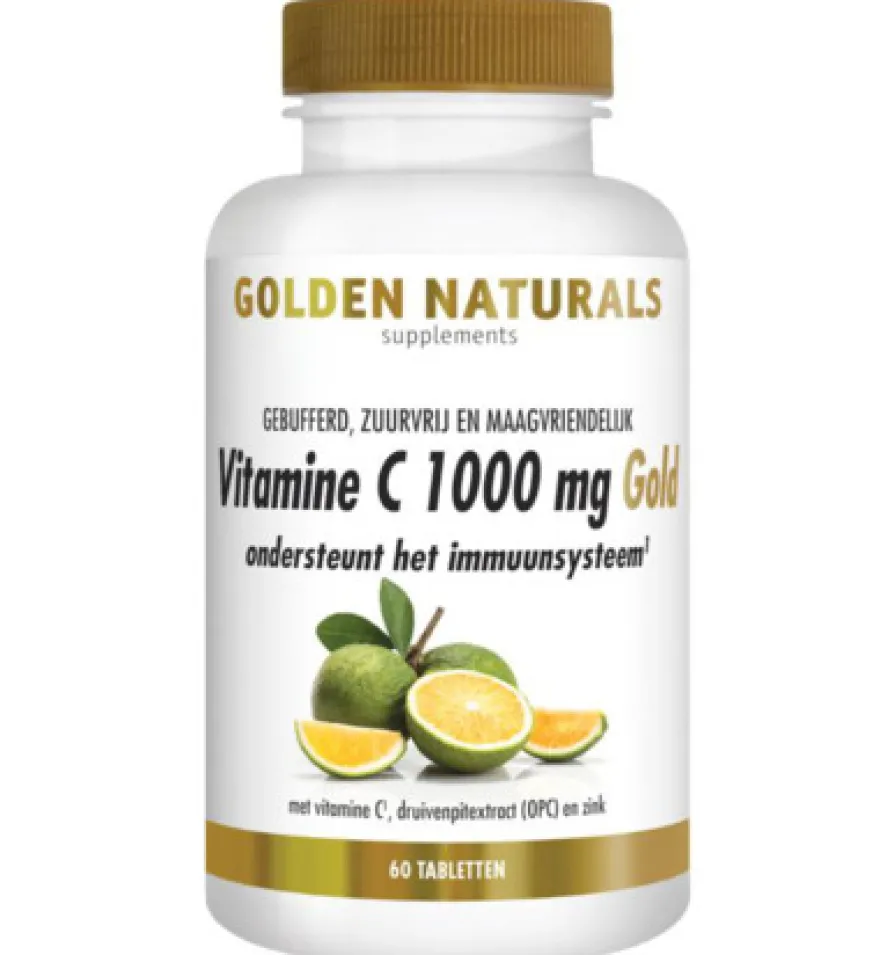Golden Naturals Vitamine C1000 mg gold (60 tabletten)