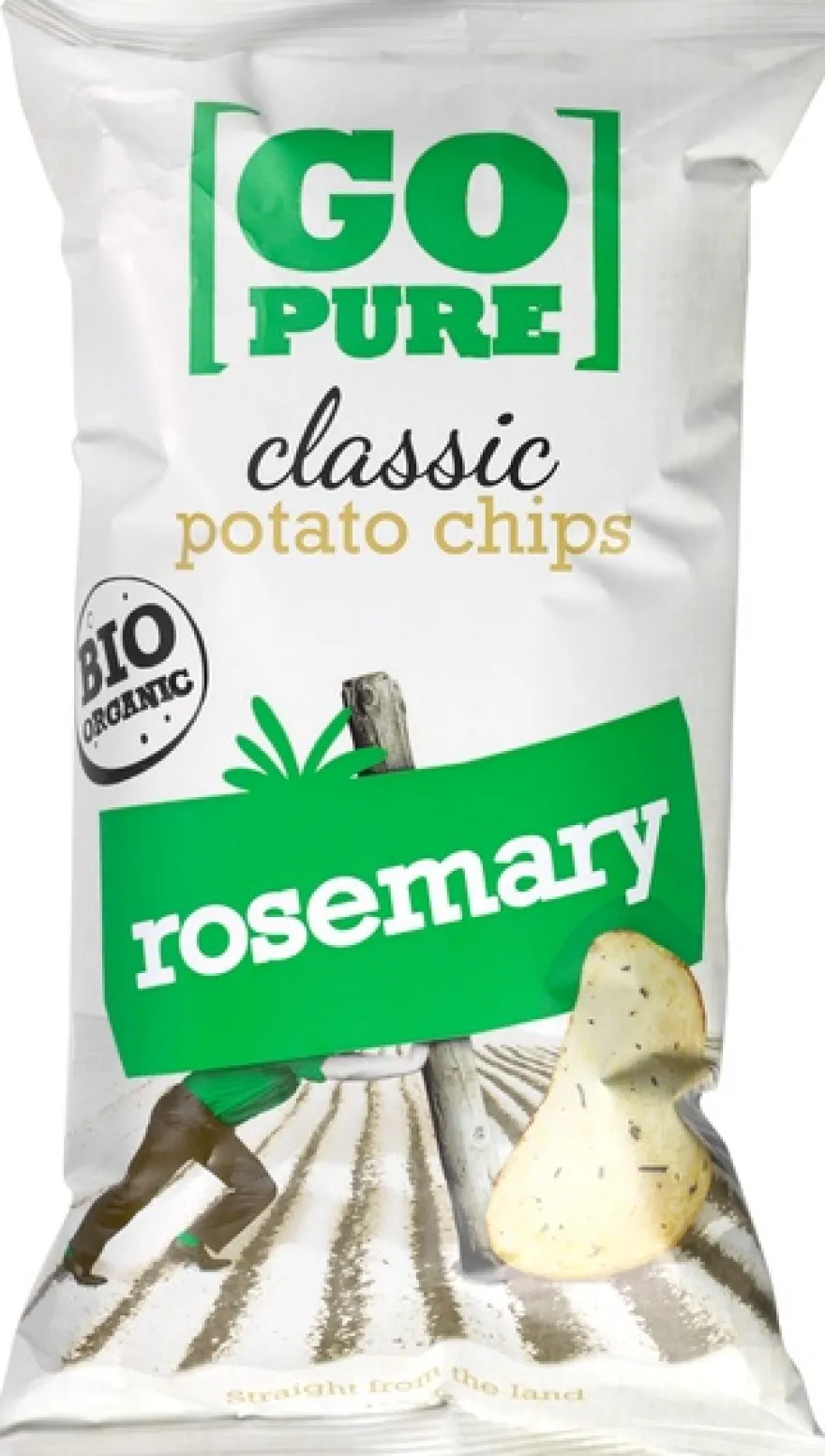 Go Pure Aardappelchips Rosemary cl)assic (125 gr)