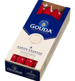 Gouda Kroonkaars Robijnrood 240/24 (8 stuks)