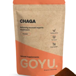 Goyu Chaga Poeder Biologisch – Puur Paddenstoelenpoeder voor Thee, Koffie & Smoothies (60 gram)
