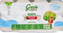 Grazie Natural Toiletpapier 3-laags (8 stuks)