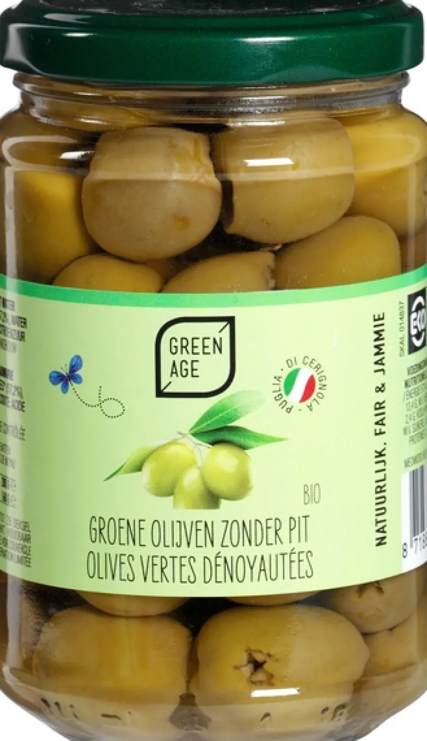 GreenAge Groene-Olijven Zonder Pit (280 gr)