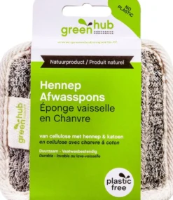 Greenhub Afwasspons Hennep (1 stuks)