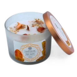 Green Tree Gemstone Candle Good Energy Palo Santo (256 gr)
