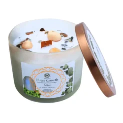 Green Tree Gemstone Candle Inner Growth Mint (256 gr)