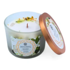 Green Tree Gemstone Candle Spiritual Balance Jasmine (256 gr)