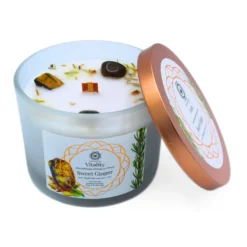 Green Tree Gemstone Candle Vitality Sweet Ginger (256 gr)