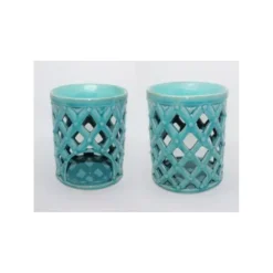 Green Tree Turqoise Ceramic Aromaburner (1 stuk)