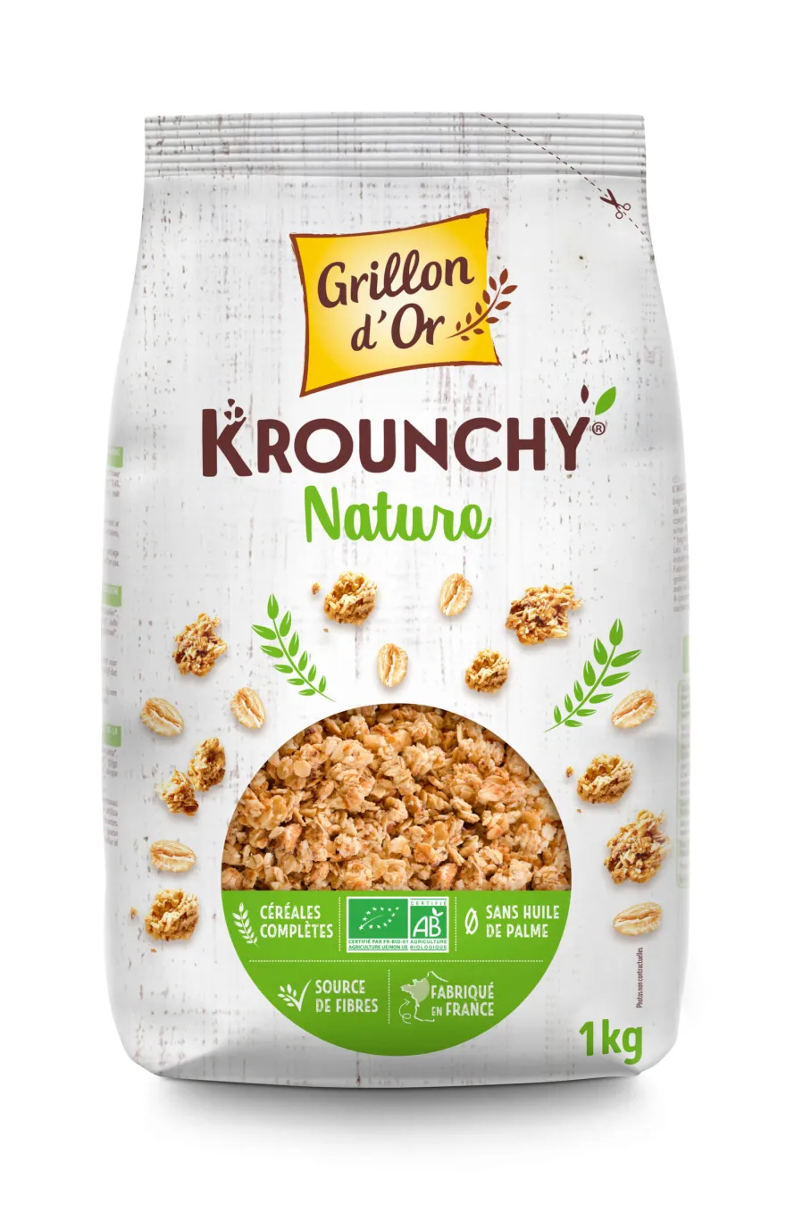 Grillon D’or Krounchy Natuur Familie Bio (1000 gr)