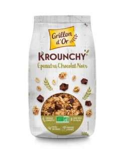 Grillon D’or Krounchy Spelt Pure Chocolade Bio (500 gr)