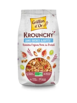 Grillon D’or Krounchy Vijgen Druiven Paranoot Bio (450 gr)