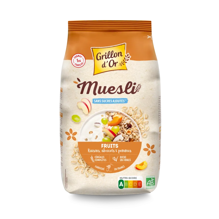 Grillon D’or Muesli met Fruit Bio (1000 gr)