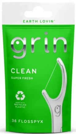 Grin Clean Super Fresh Floss Picks (36 stuks)