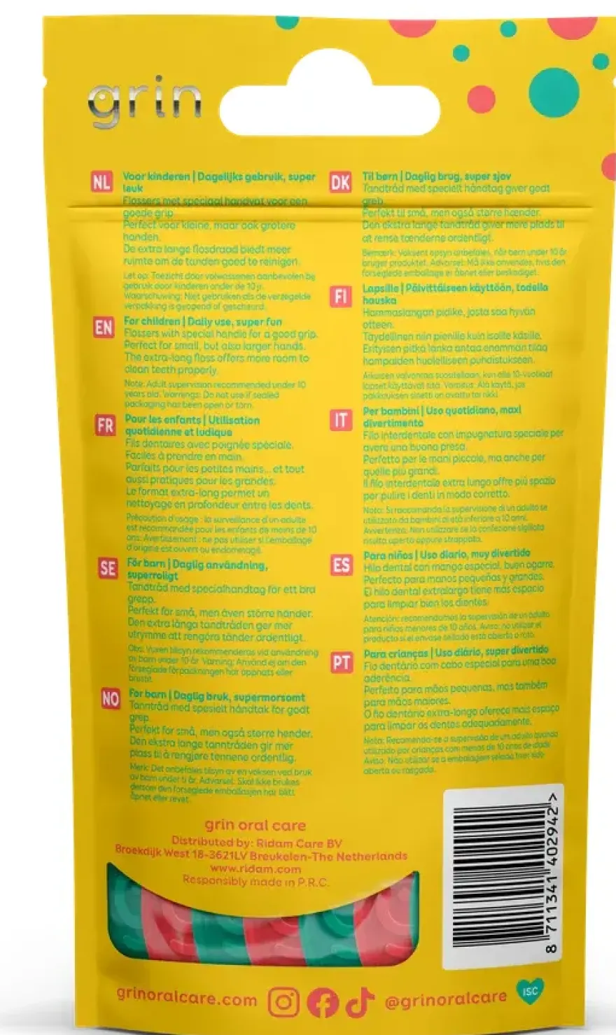 Grin Kiddo Floss Picks (36 stuks)