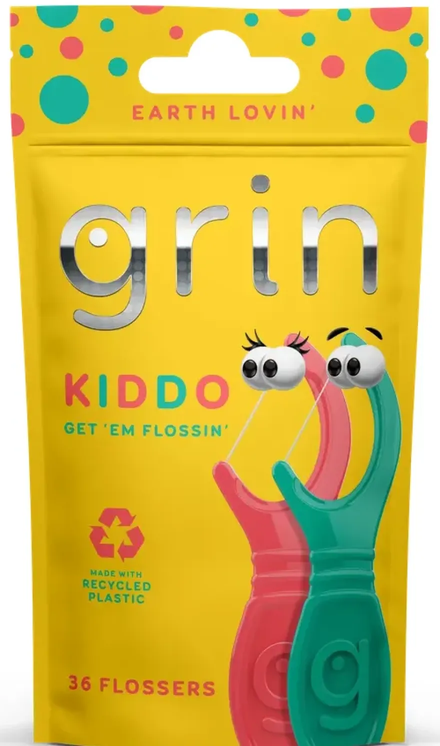 Grin Kiddo Floss Picks (36 stuks)