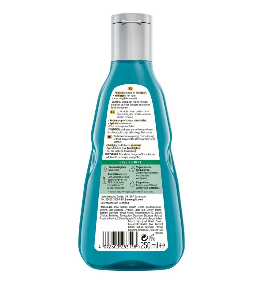 Guhl Man 3-in-1 frisheid & verzorging shampoo (250 ml)