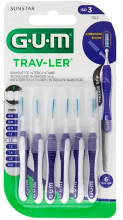 Gum Trav-Ler Ragers 1.2 Mm Paars (6 stuks)