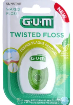 Gum Twisted Floss Minty Green Tea (1 stuk)
