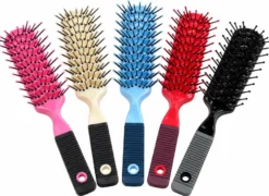 Haarborstel Rechthoek Zachte Punt 22cm Assorti (1 stuk)