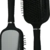 Hair Mode Haarborstel Groot met Spiegel Zwart (1 stuk)