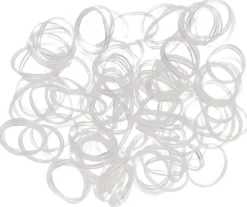 Hair Mode Rasta Elastiekjes Transparant (250 stuks)