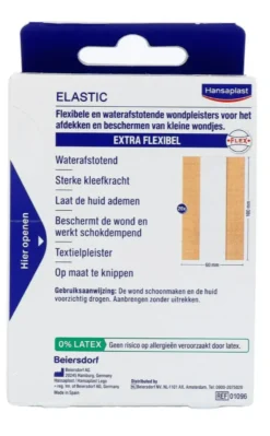 Hansaplast Elastic 2m x 6 cm (1 stuk)