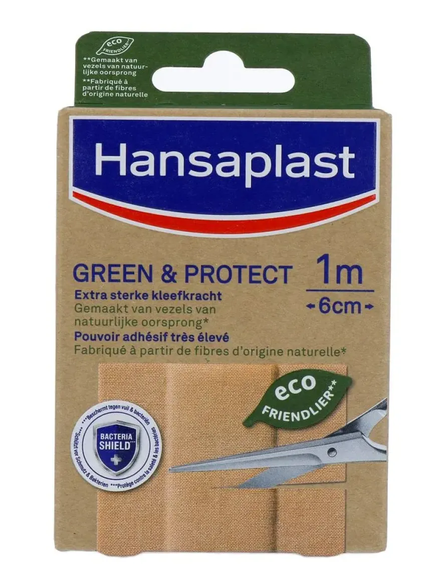 Hansaplast Pleistergreen & protect 1 meter (1 stuk)