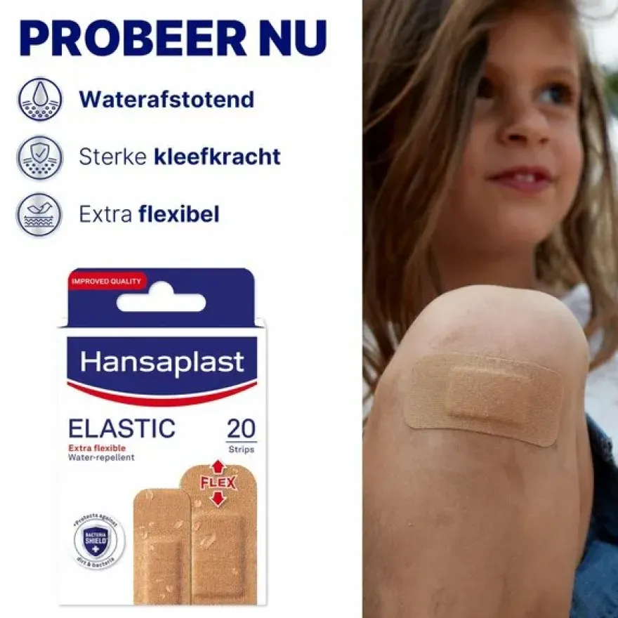 Hansaplast Pleisters elastic waterproof (20 stuks)