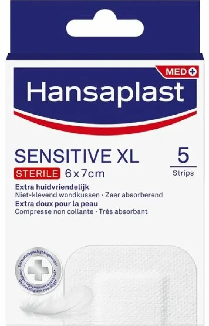 Hansaplast Pleister sensitive XL (5 stuks)