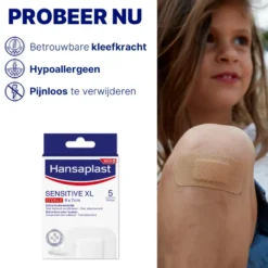 Hansaplast Pleister sensitive XL (5 stuks)