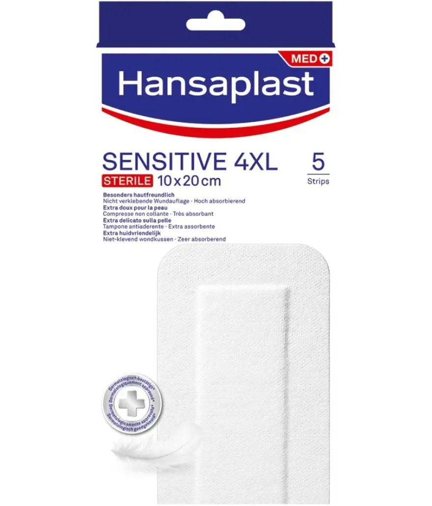 Hansaplast Pleisters sensitive 4XL (5 stuks)