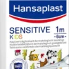 Hansaplast Sensitive kids 1m x 6 cm (1 stuk)