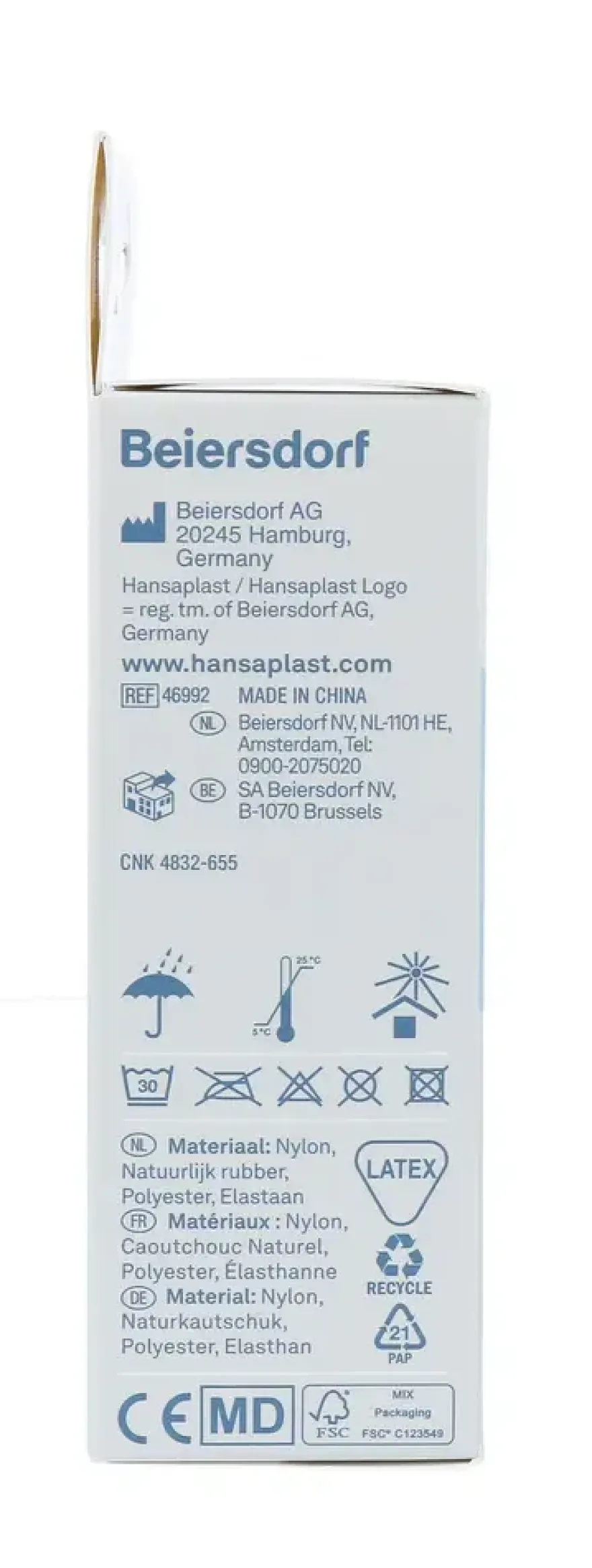 Hansaplast Sport Kniebandage S/M (1 stuk)