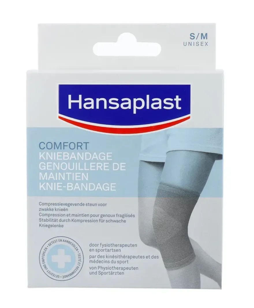 Hansaplast Sport Kniebandage S/M (1 stuk)
